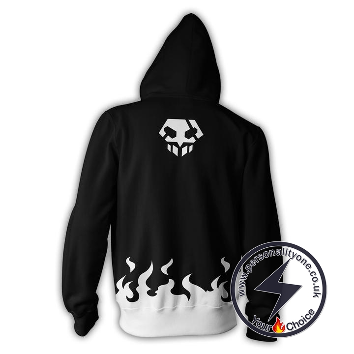 Bleach Kurosaki Ichigo Hollow Zip Up Hoodie Jacket